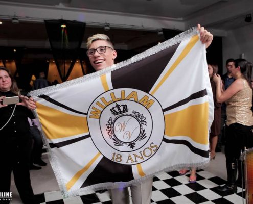 Bandeira Personalizada em Festa de Aniversário