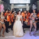 Maria Fernanda junto com Nathany Piemonte e Jessica Bueno sambando junto com bateria