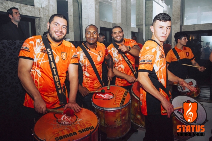 Gabriel, Thiago, Bruno Breton e Lucas Guerra em festa de 15 Anos